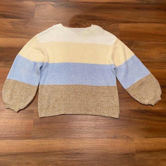 Pink Lily Sweaters - Pink Lily Lost in This Moment Colorblock Sweater Size Medium